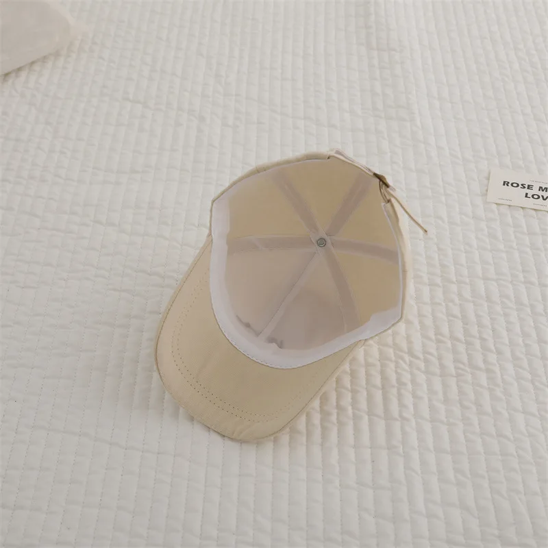 Однотонная детская бейсбольная кепка для мальчиков и девочек 2-8 лет - Фотография_3