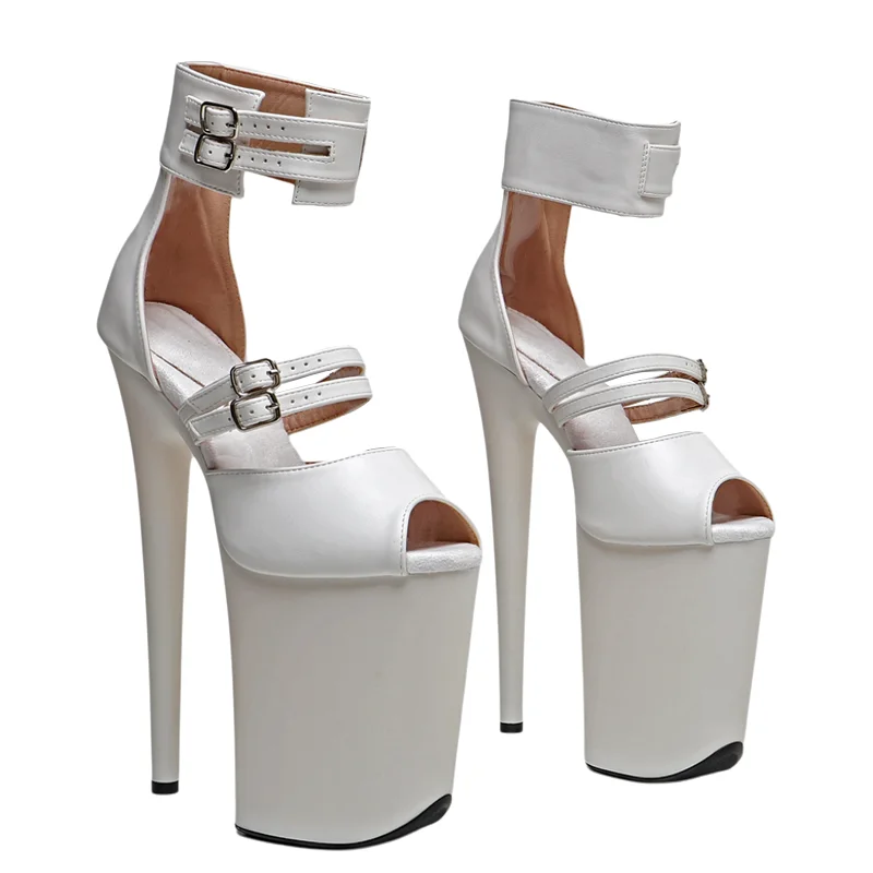 Дюймов, матовые босоножки из искусственной кожи с открытым носком - Фотография_3