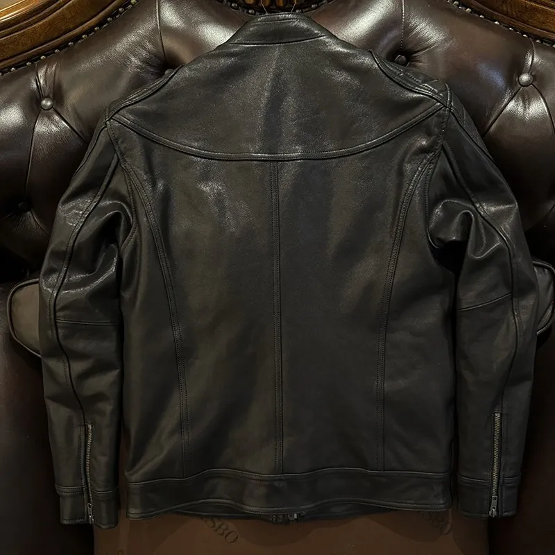 Воротник-стойка из натуральной кожи - Фотография_2