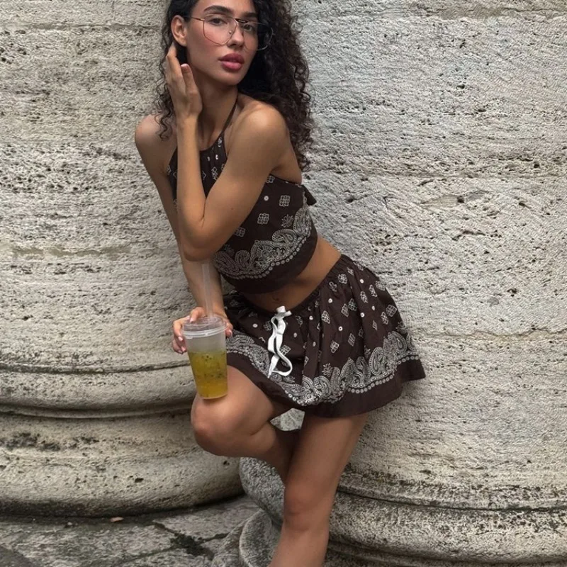 Tuularose винтажные комплекты платьев с принтом - Фотография_3