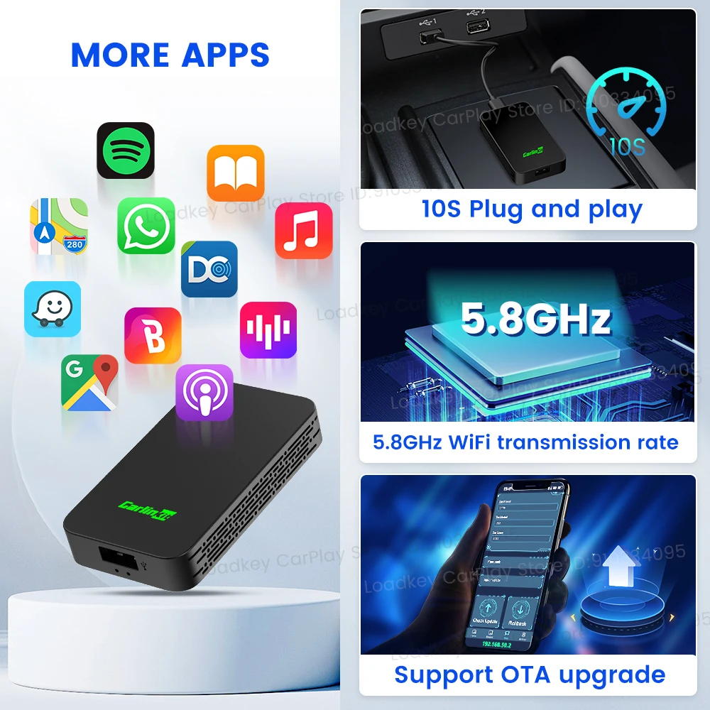 Carlinkit 5,0 беспроводной автомобильный игровой ключ - Фотография_2