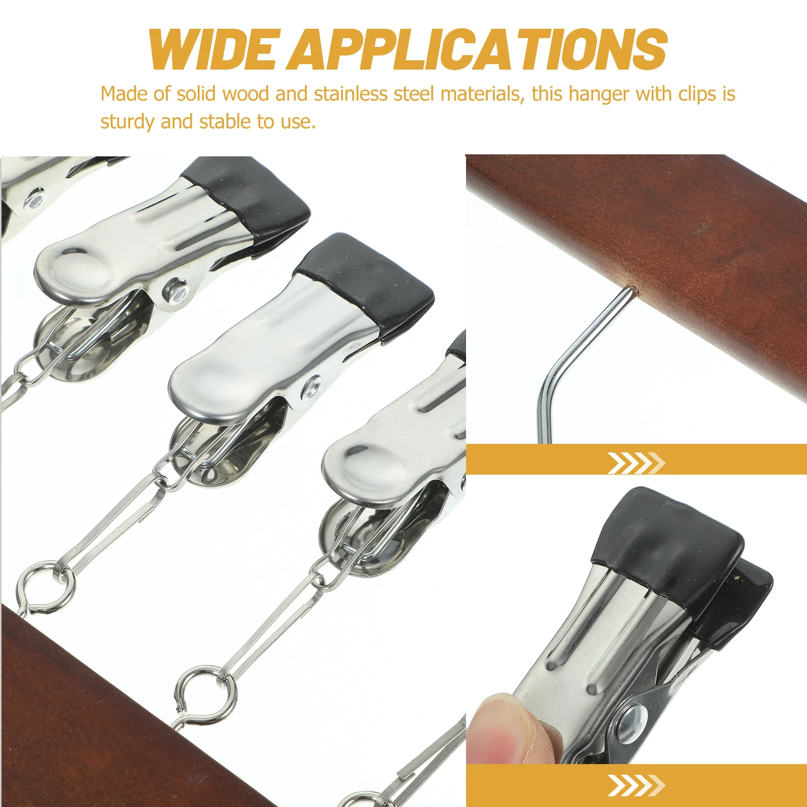 Прочная деревянная вешалка для хранения одежды - Фотография_4