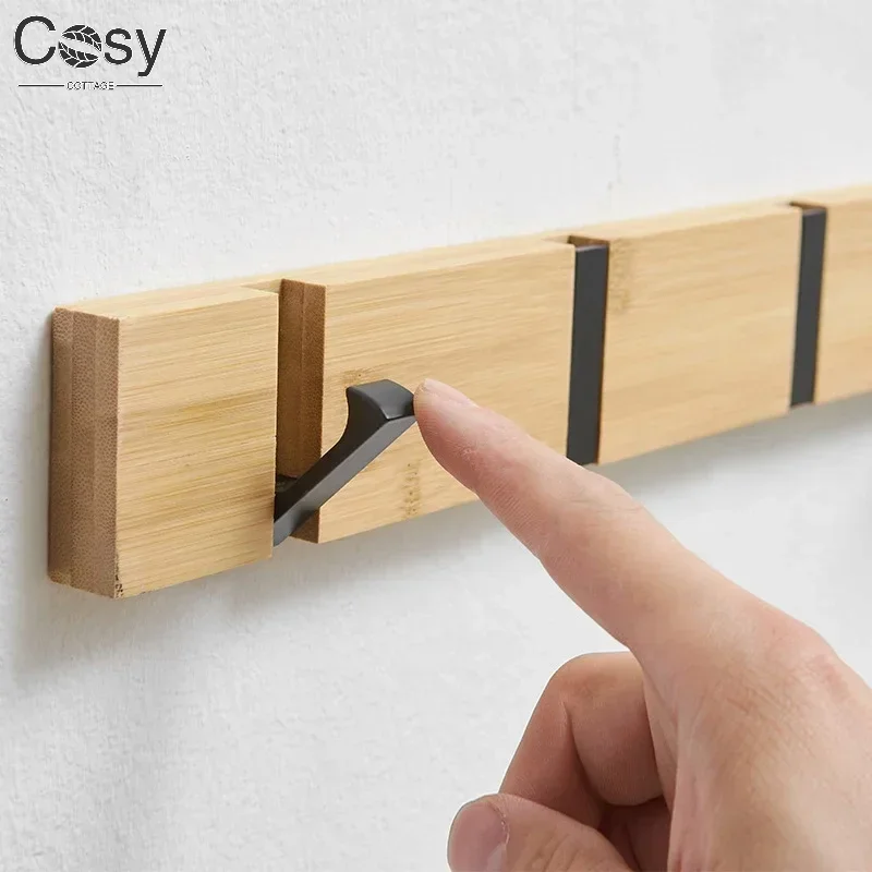 Деревянный невидимый крючок для ванной комнаты - Фотография_4