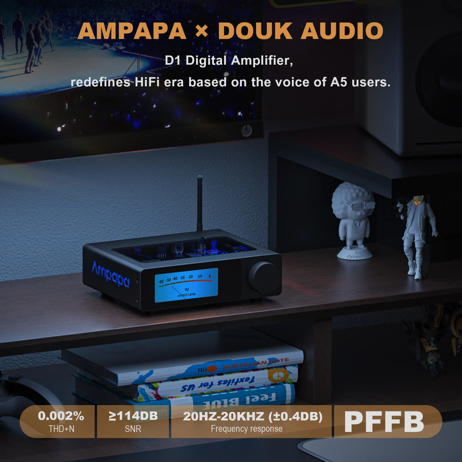 Ampapa d1 hifi стерео bluetooth 5 - Фотография_2