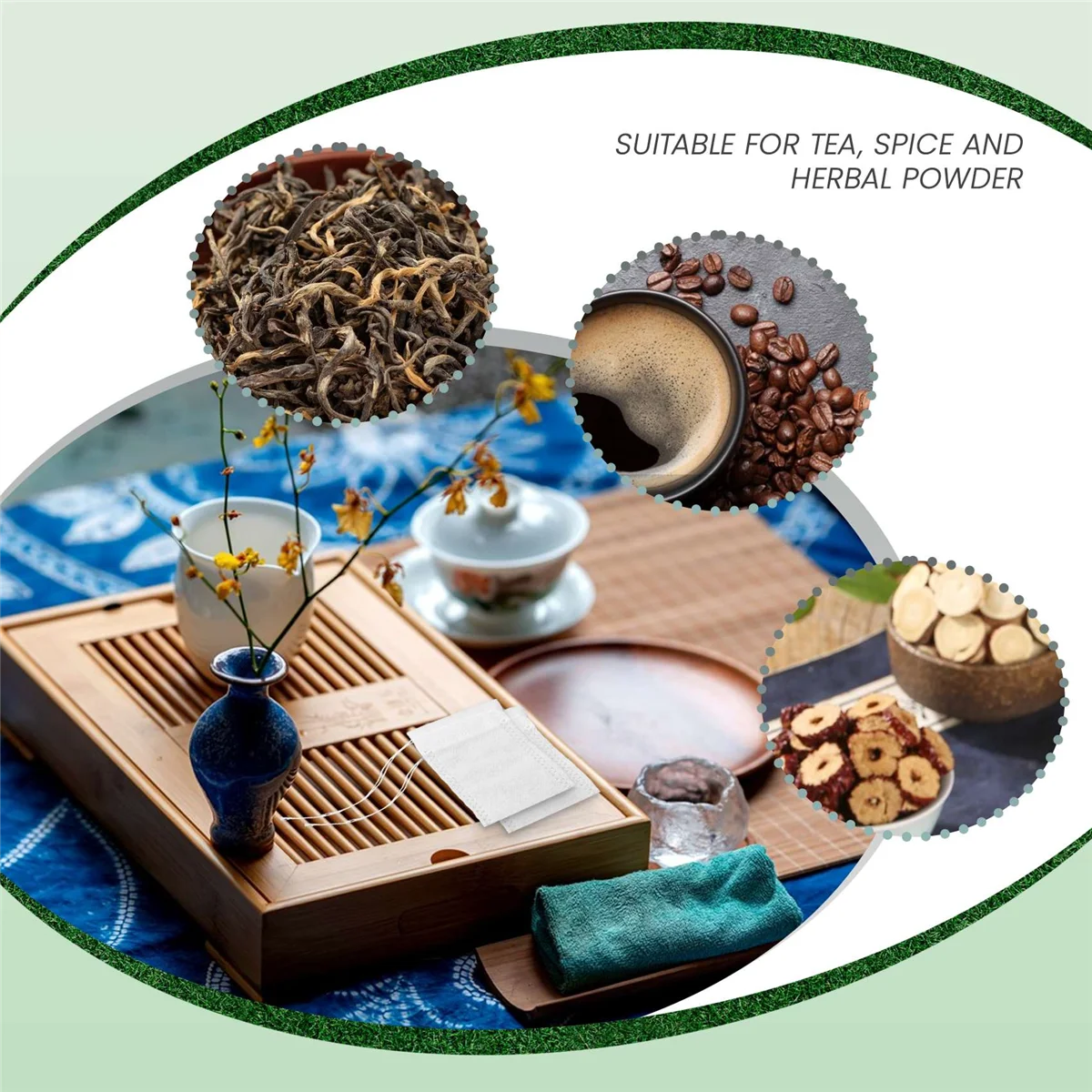 Одноразовые пустые чайные пакетики - Фотография_4