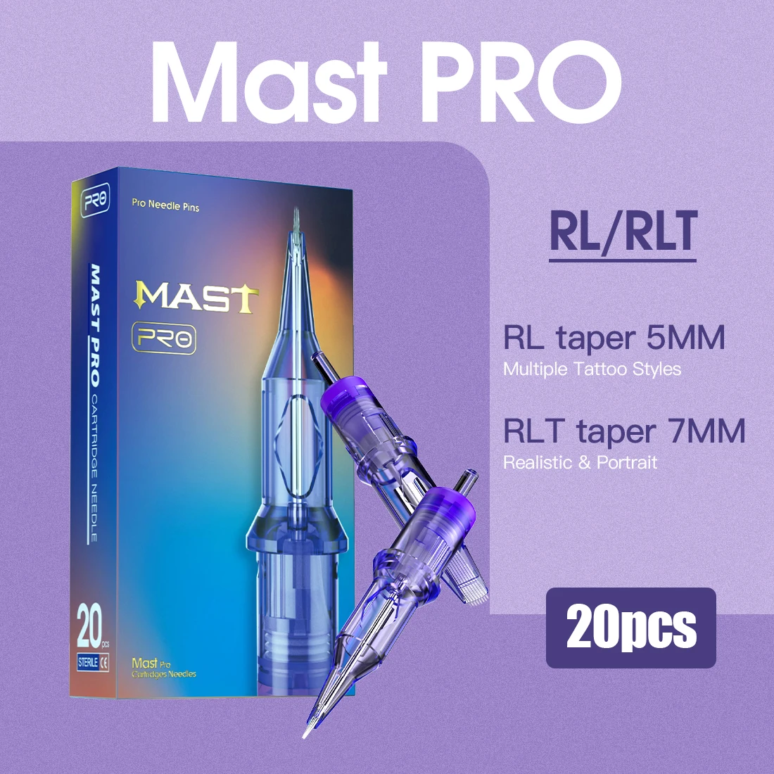 Картриджи для татуировки mast tattoo pro rl/rlt