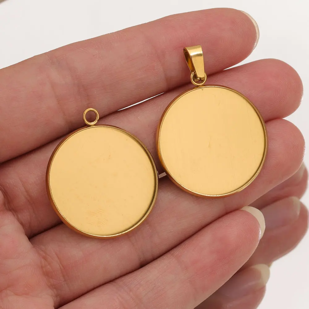 Золотые подвески из нержавеющей стали