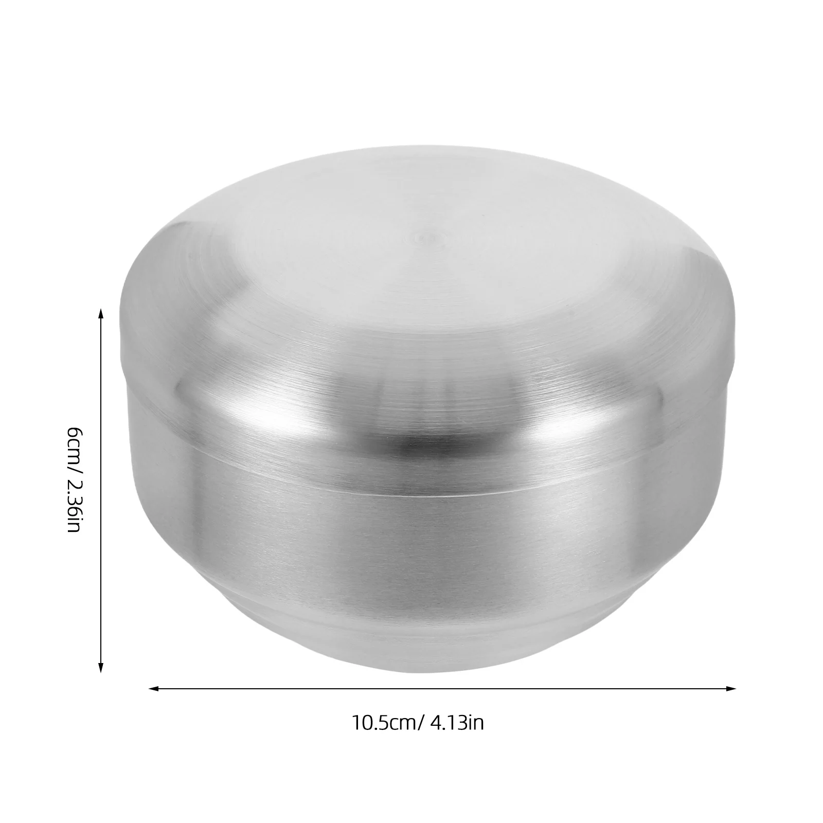 Чаша для бритья из нержавеющей стали с крышкой - Фотография_6