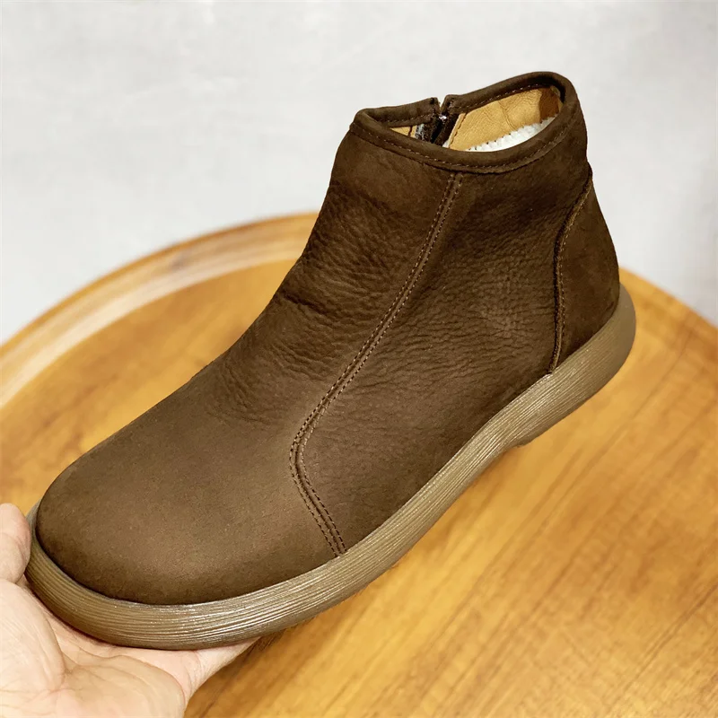 Зимние мужские ботинки из натуральной кожи - Фотография_5