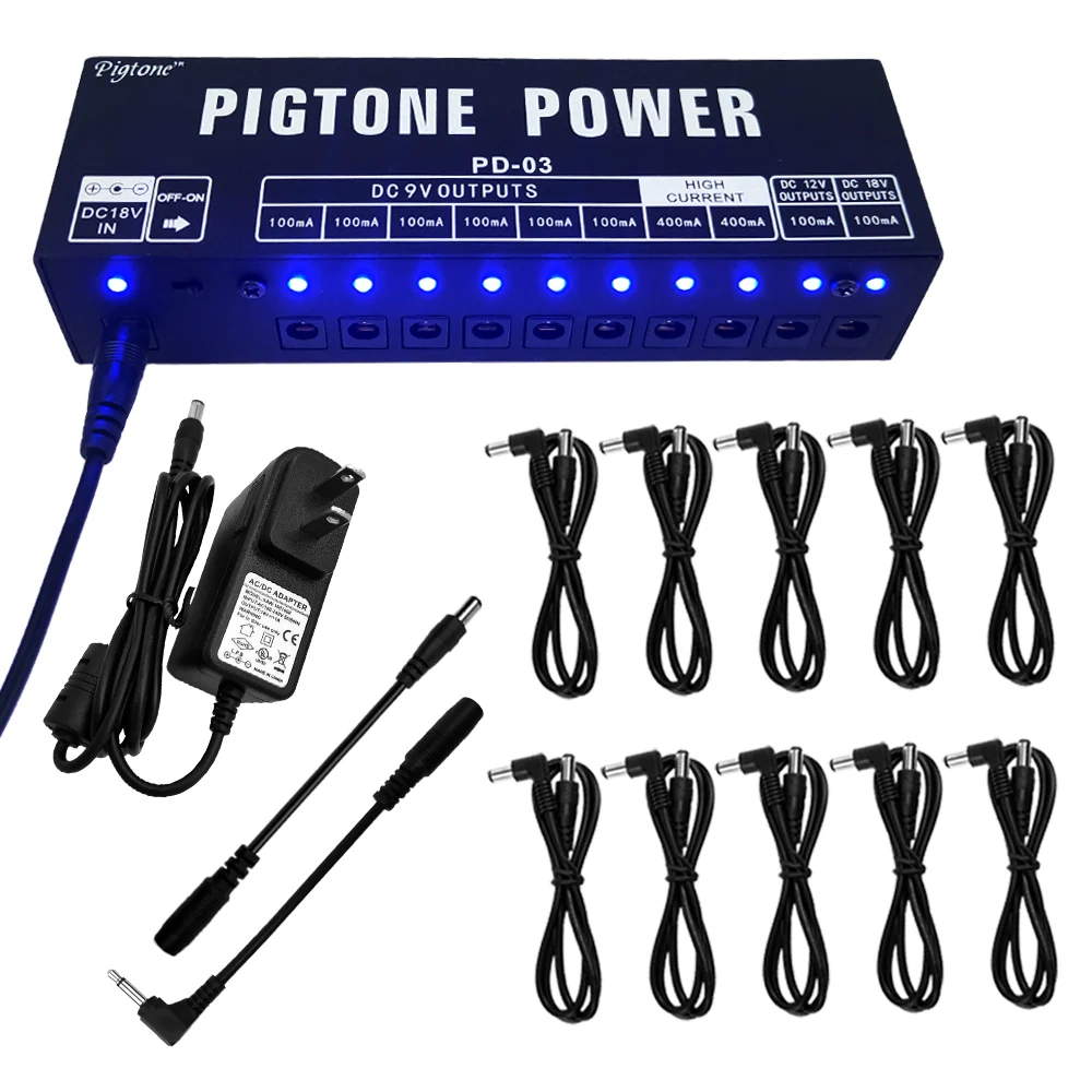 Pigtone pd-03 10 выходов для защиты от напряжения 9 в/12 в/18 в