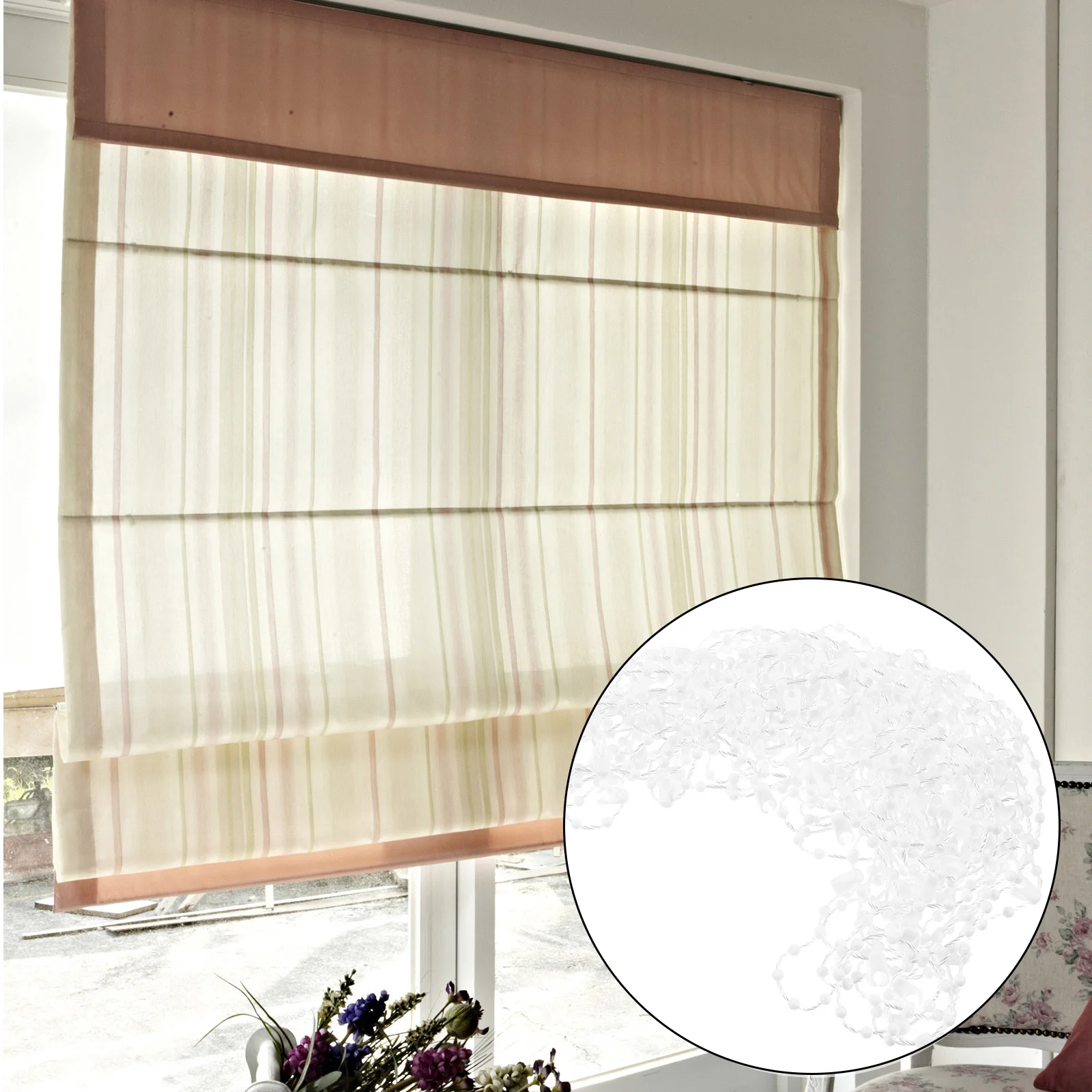 Шнур-цепочка с бисером для ремонта рулонных жалюзи - Фотография_5