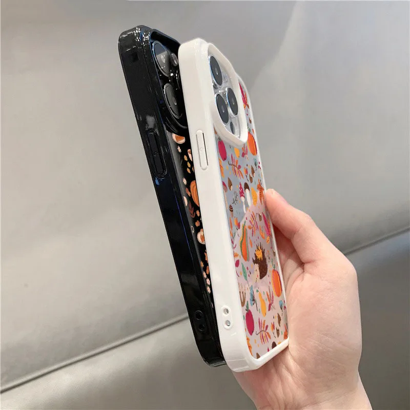 Чехол для телефона с тыквенными осенними листьями для iphone 16 - Фотография_6