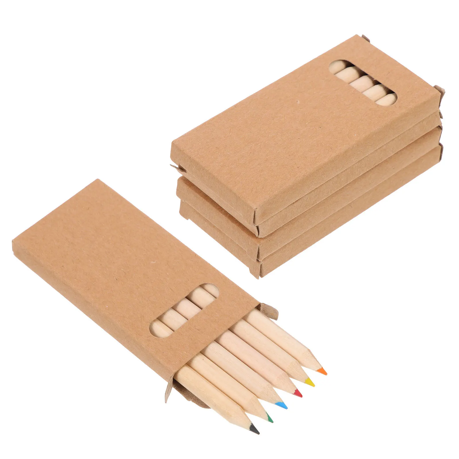 4 коробки, мини-цветные карандаши 35 мм - Фотография_4