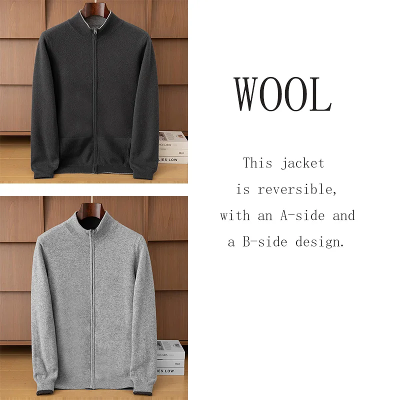 100% чистая шерсть мужской осени и зимы новый автомобиль digan - Фотография_3