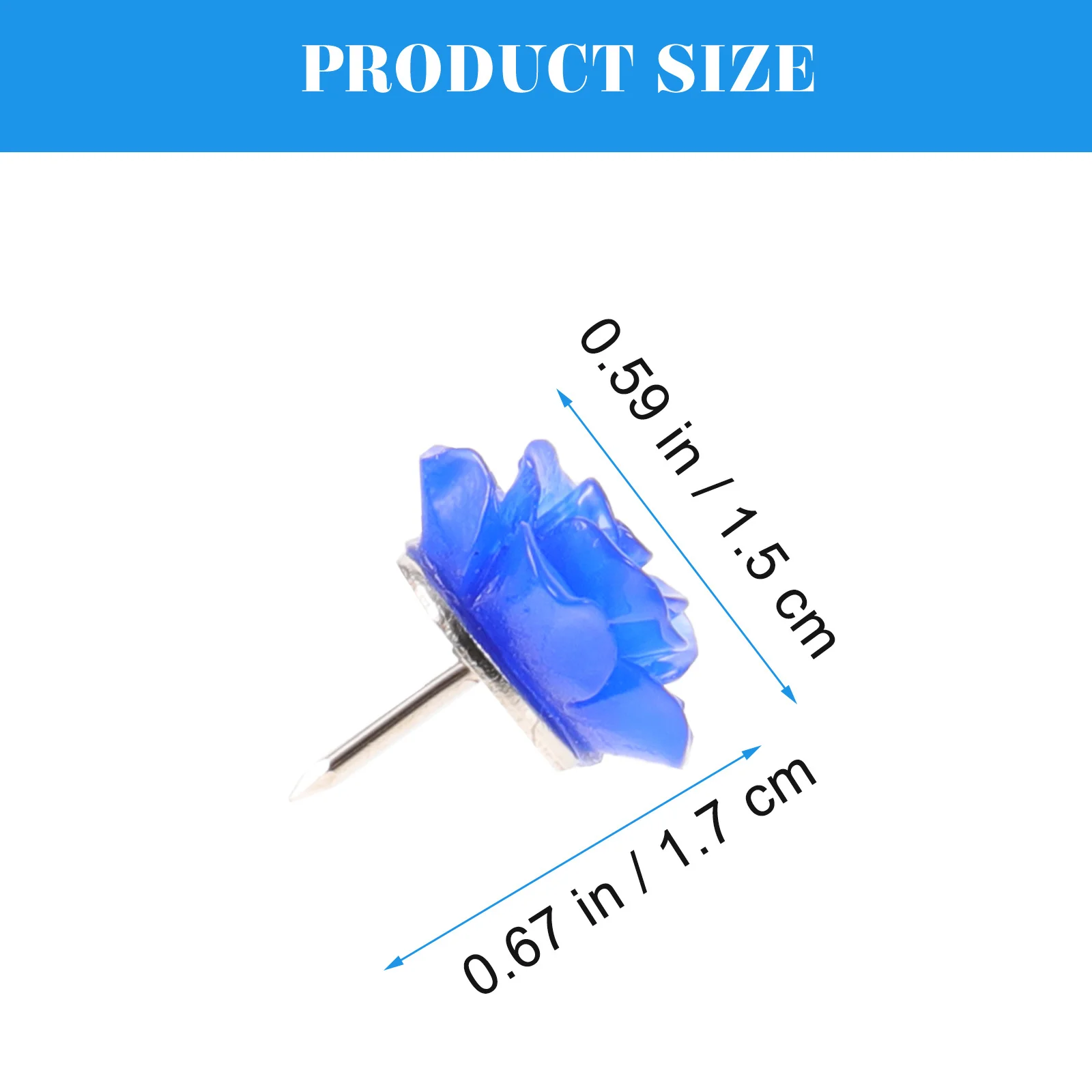 Красочные канцелярские кнопки в - Фотография_3