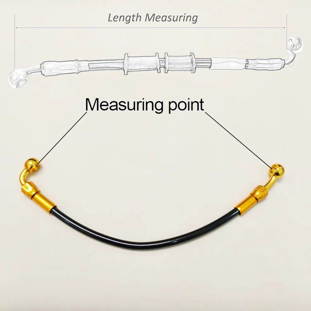 Мотоциклетный плетеный черный тормозной шланг из нержавеющей стали - Фотография_6