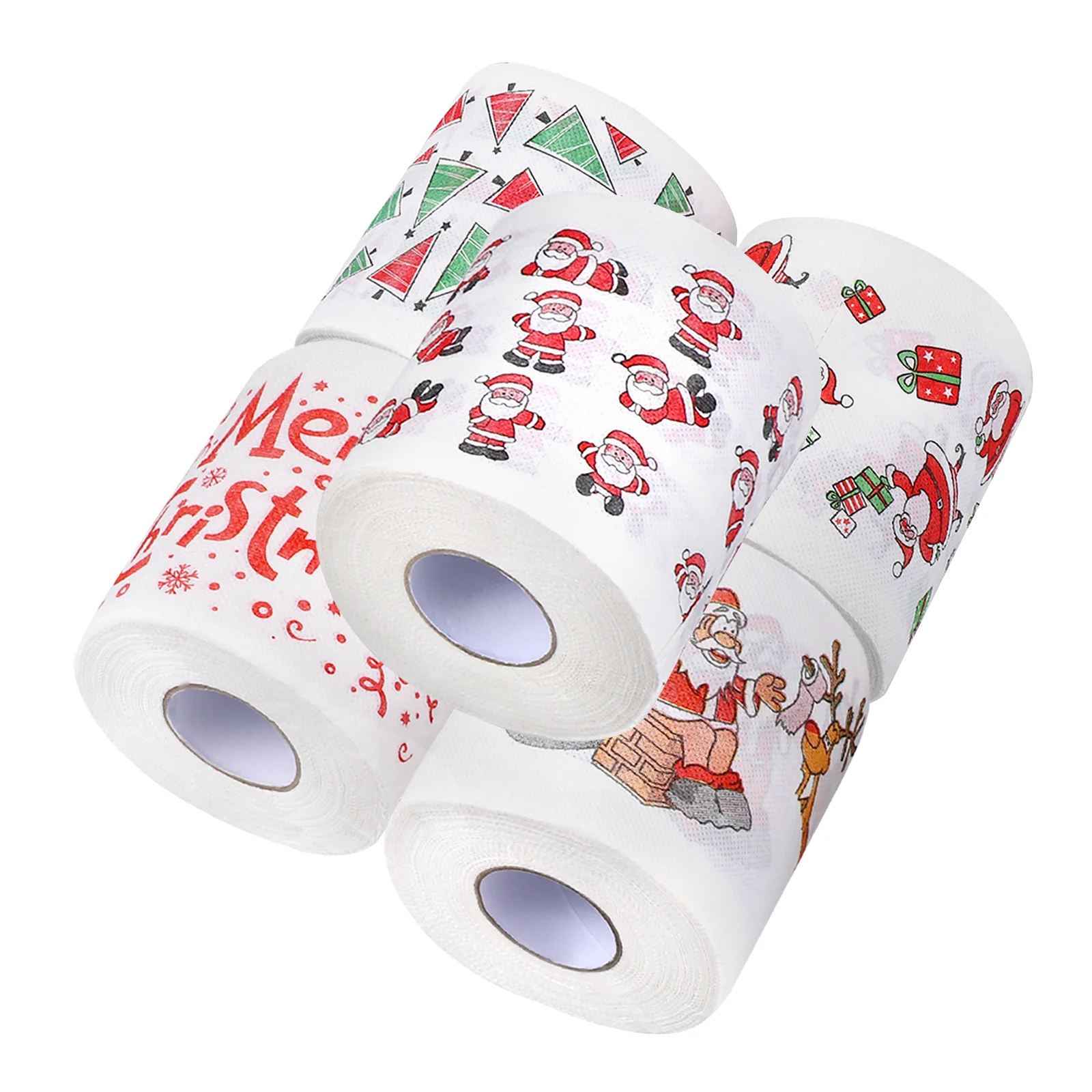 Christmas toilet paper tissue decor