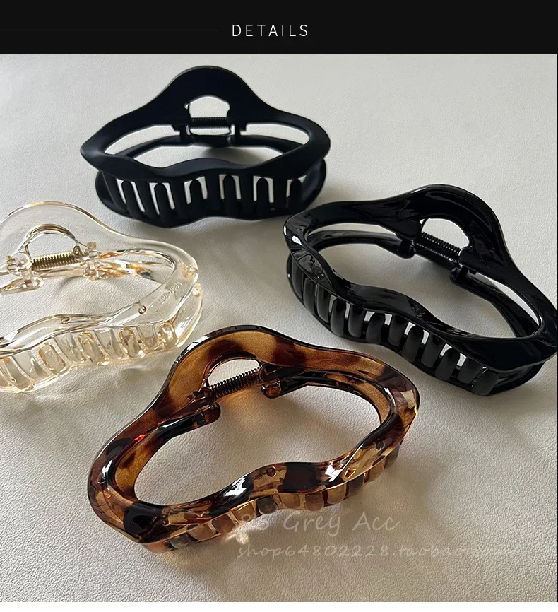 Женские нерегулярные полые заколки для волос с когтями - Фотография_3