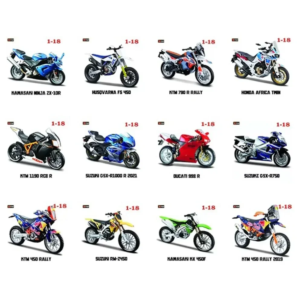 Bburago 1:18 suzuki yamaha ktm 450 rally 2019