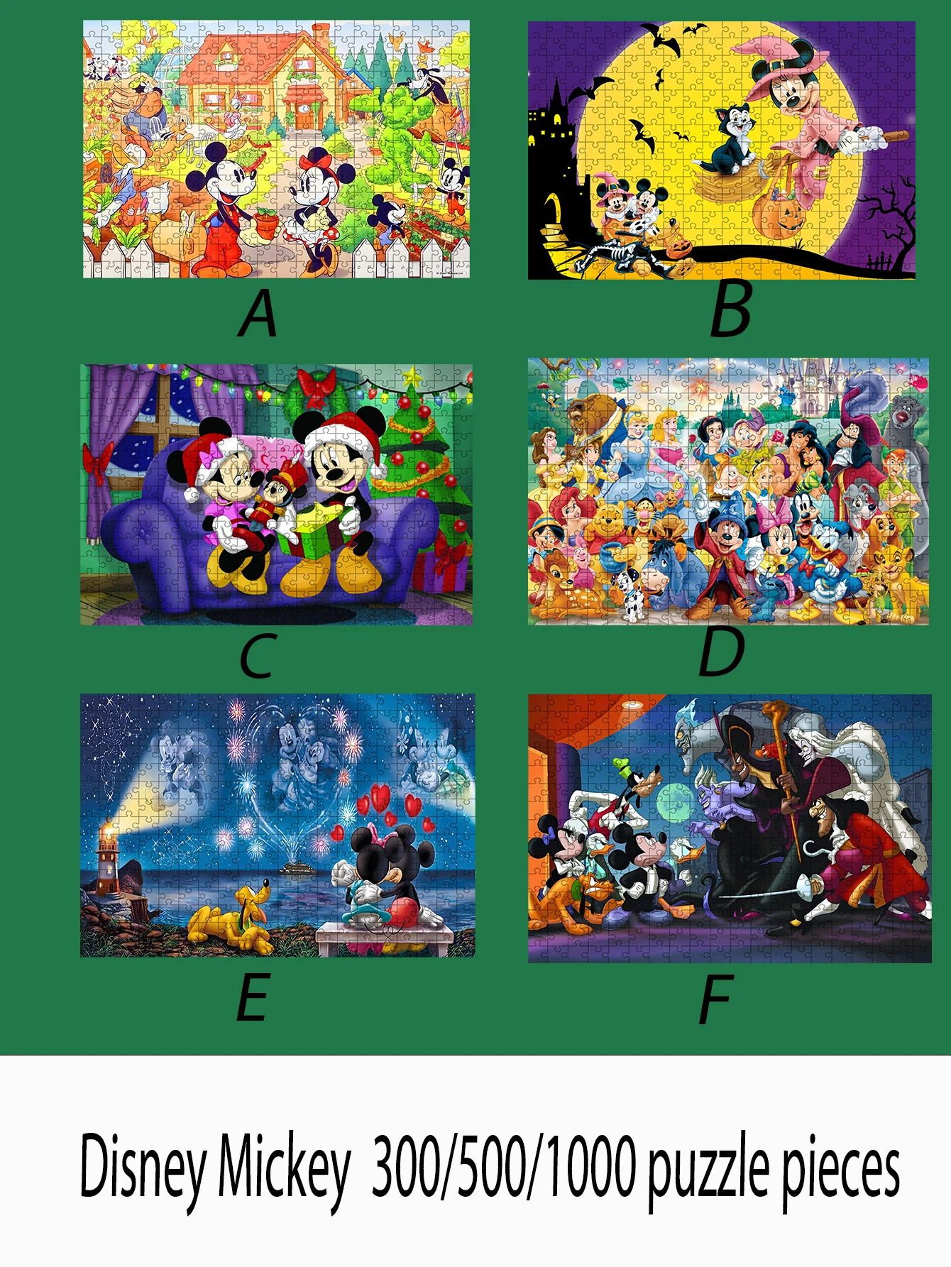 Disney микки и минни 108/300/500/1000 шт