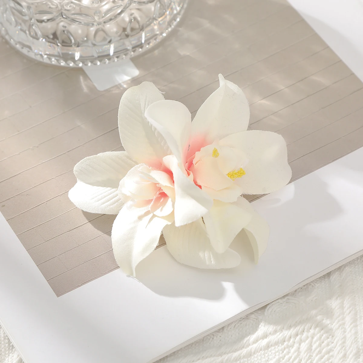 Awaytr элегантные маленькие заколки для волос с богемным цветком - Фотография_5