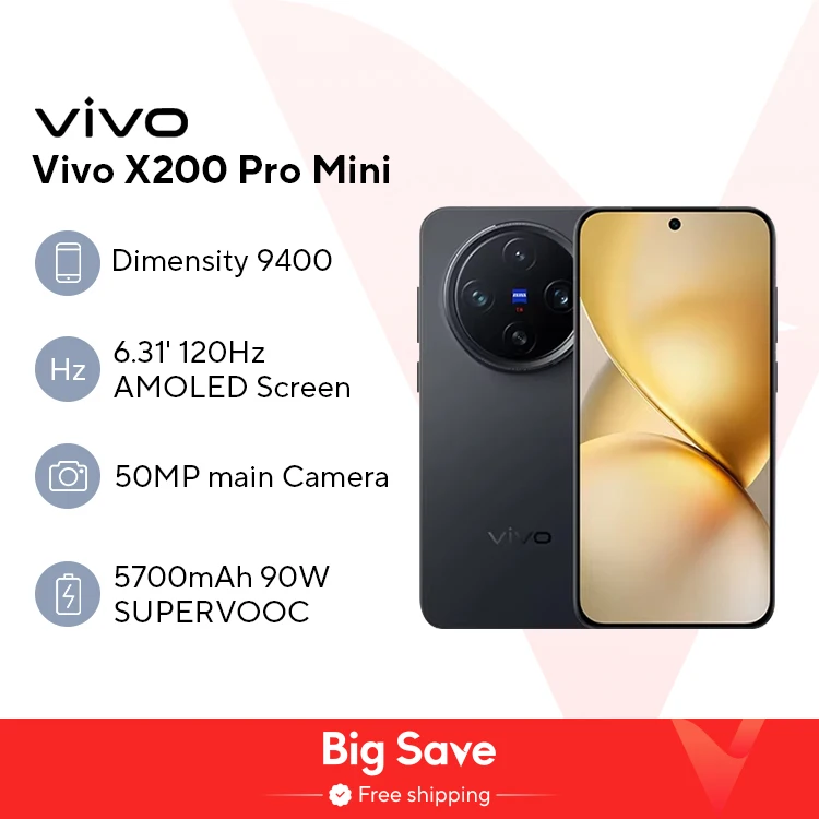 Новый мини-мобильный телефон vivo x200 pro 6