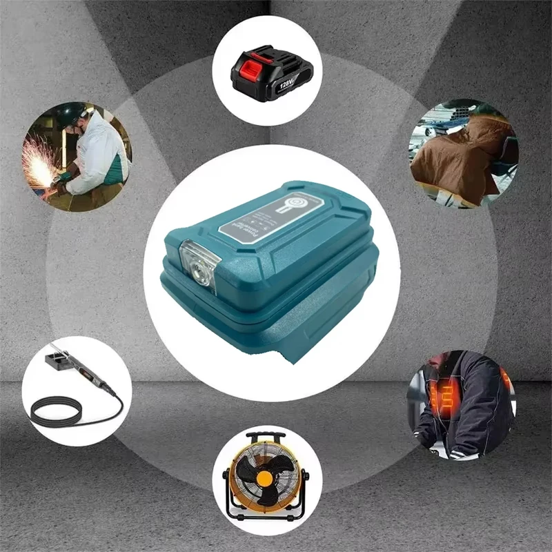 Портативный адаптер со светодиодной подсветкой для makita 14 - Фотография_6