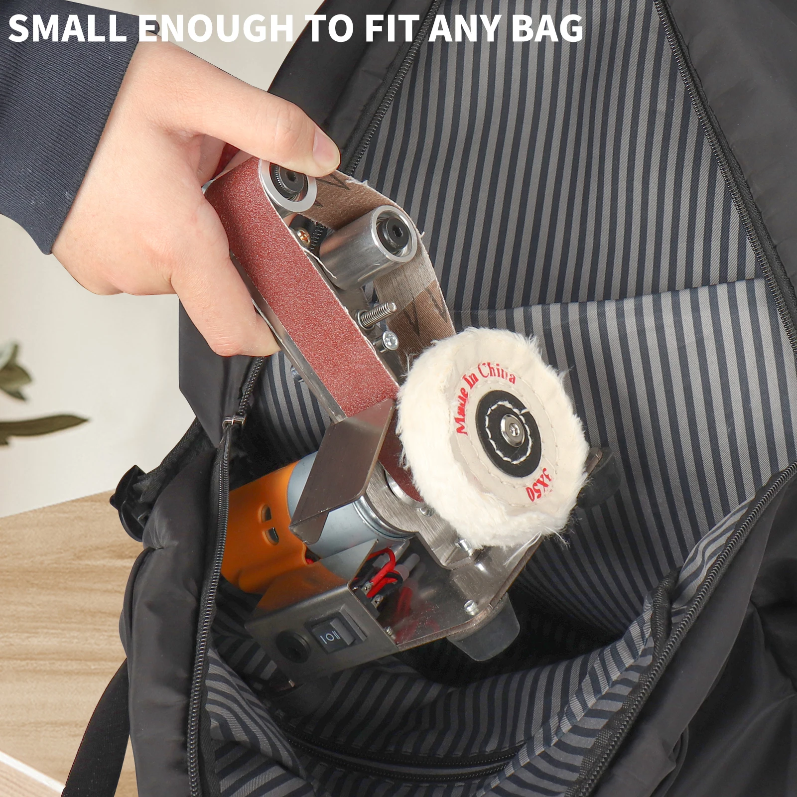 Электрическая ленточная шлифовальная - Фотография_6