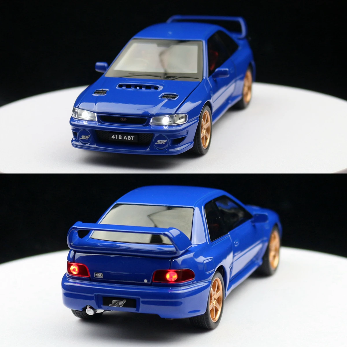 Subaru impreza wrx 22b sti jdm модель игрушечного автомобиля - Фотография_5