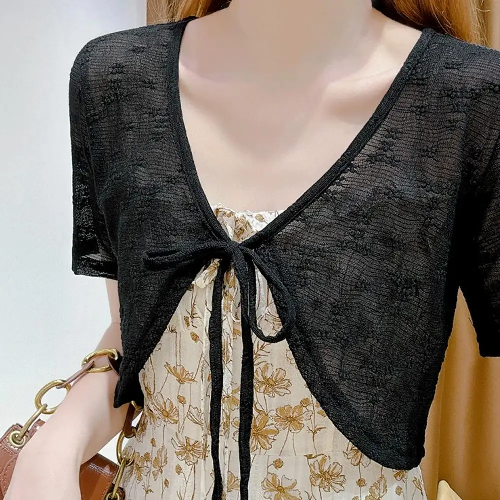 Летний кардиган с завязками - Фотография_3