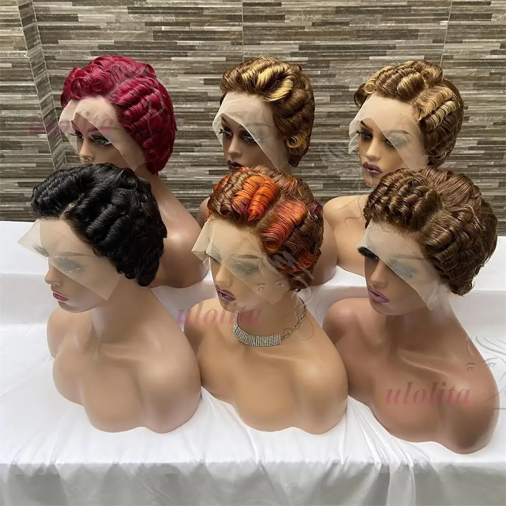 Ginger orange egg roll wave bob - Фотография_2