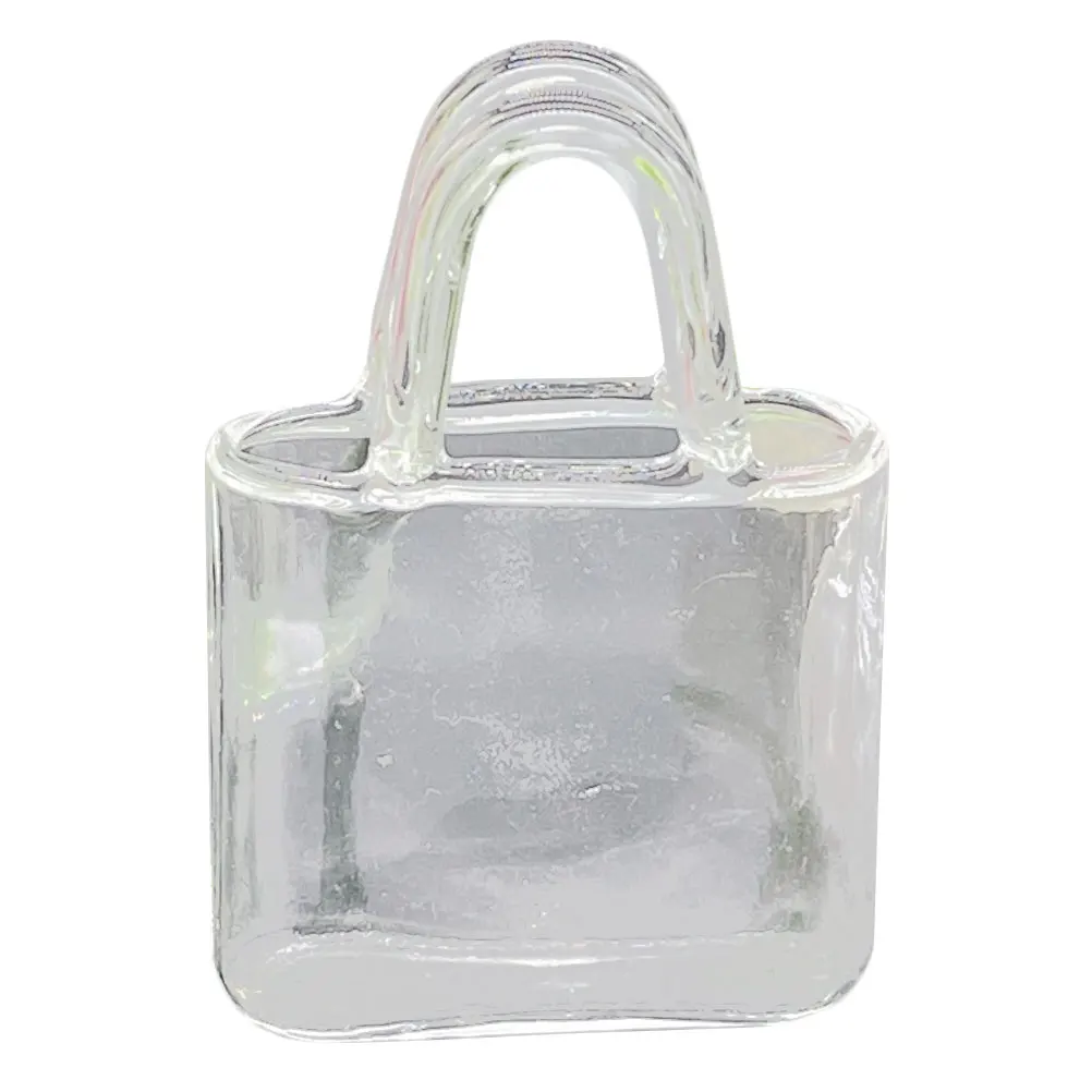 Мини-стеклянная ваза в форме сумочки