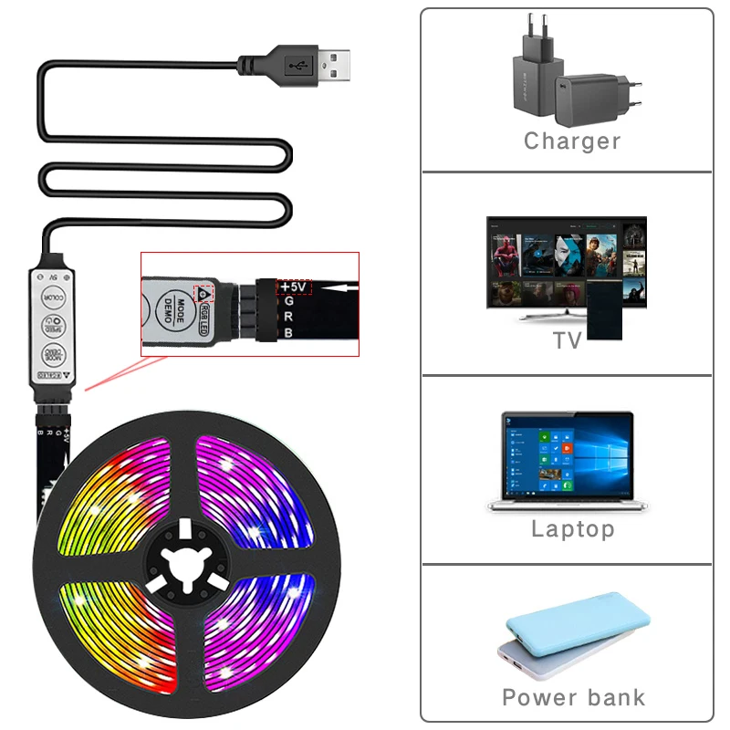 Rgb 5050 светодиодные ленты для - Фотография_5