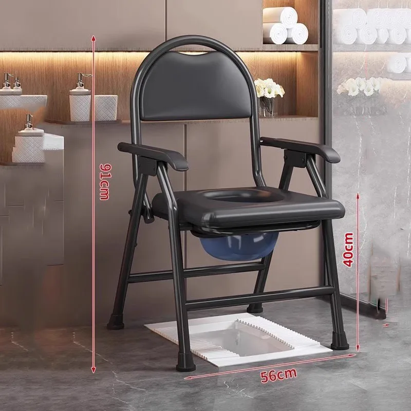 Портативный стул для ванной комнаты minder для пожилых людей - Фотография_4