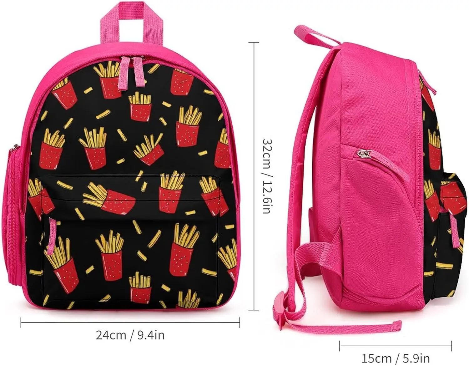 Дорожный рюкзак для ноутбука с картофелем фри - Фотография_2