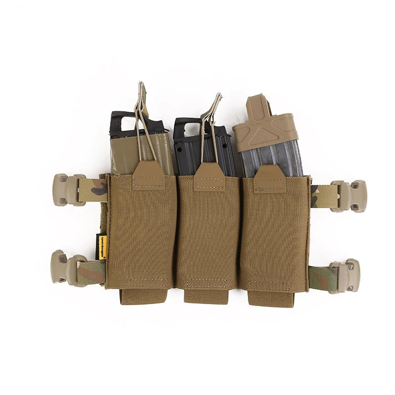 Emersongear tactical 5.56 тройной чехол для журналов с открытым верхом