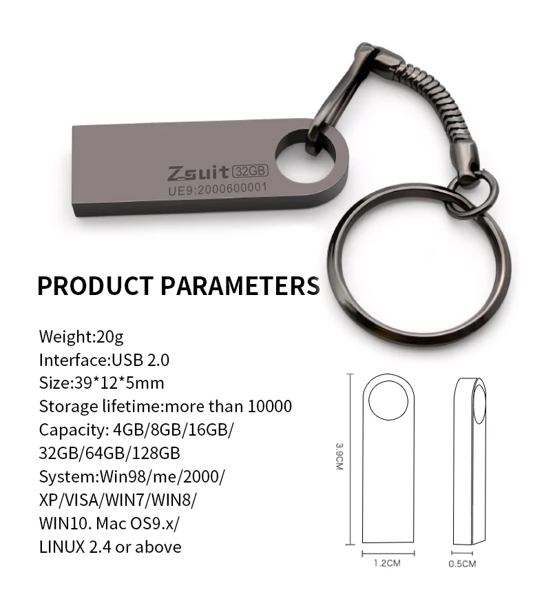 Металлический флэш-накопитель usb 2.0/3.0 - Фотография_5