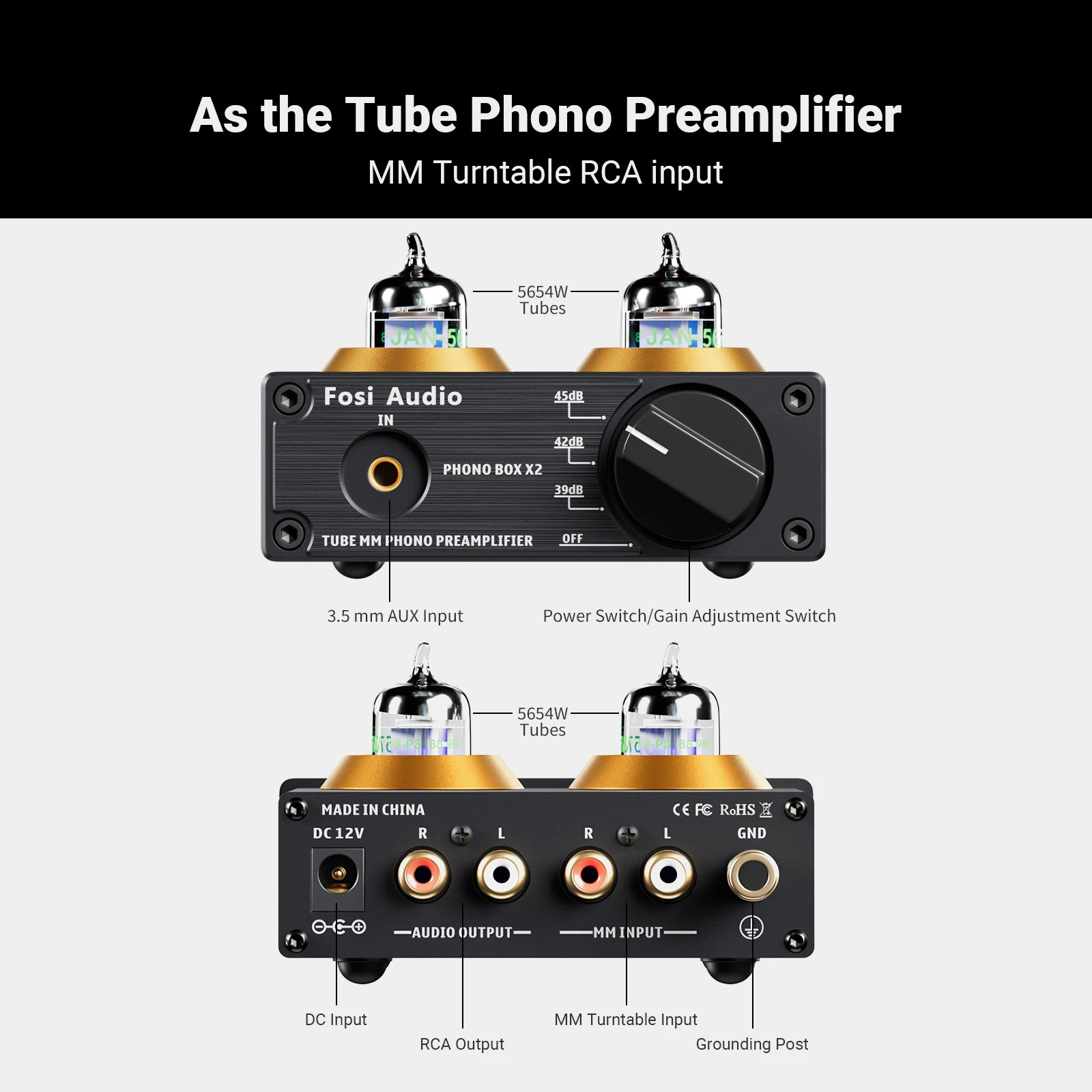 Fosi audio phono предусилитель - Фотография_2