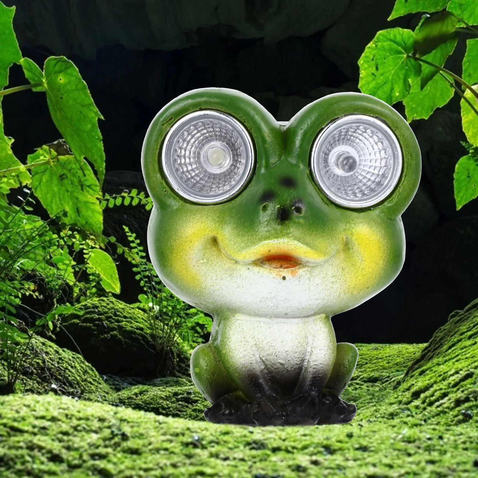 Садовый декор, лампа в виде лягушек на солнечной энергии - Фотография_6