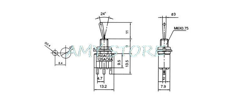Mts-101 2-контактный spst переключатель - Фотография_6