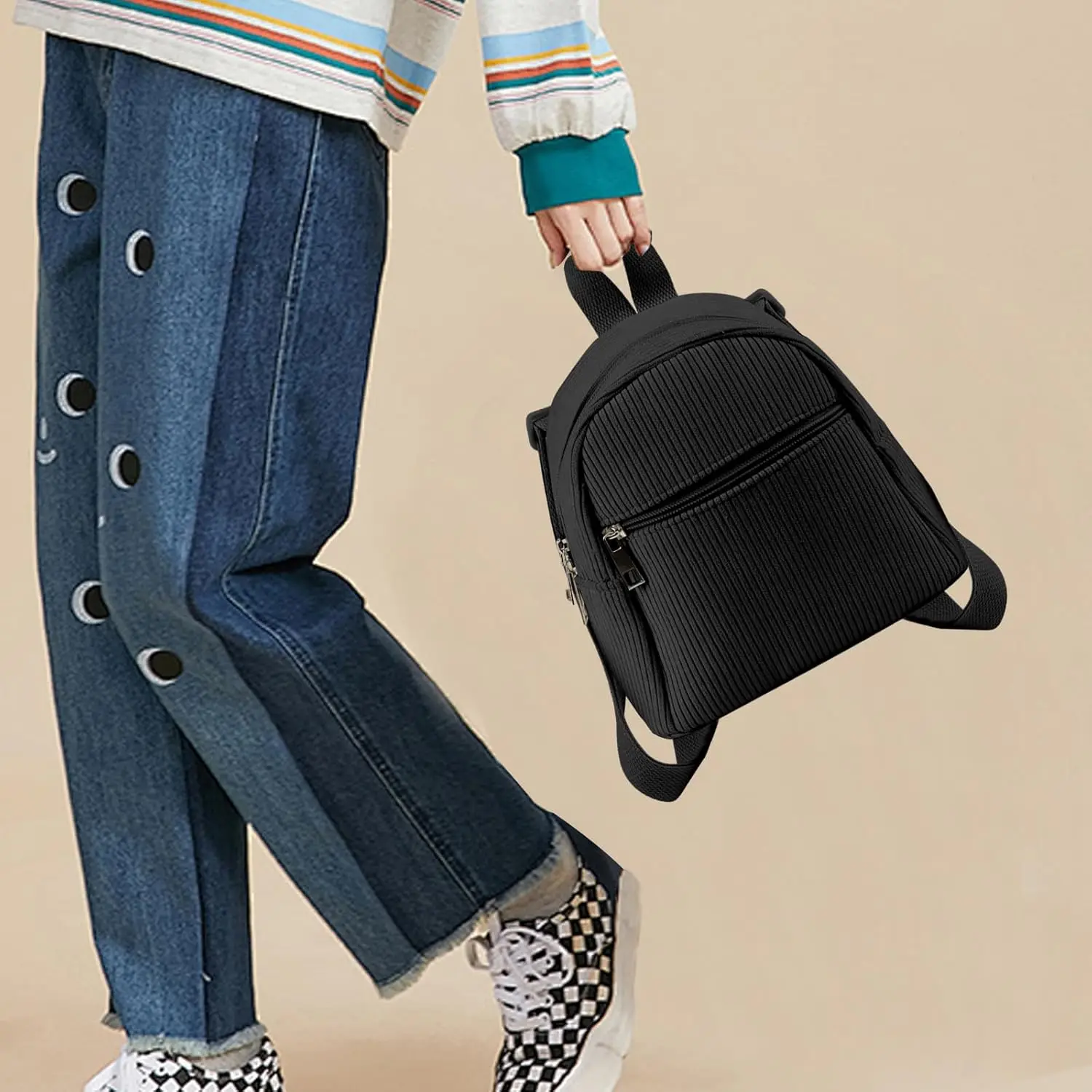 Маленький вельветовый рюкзак - Фотография_6