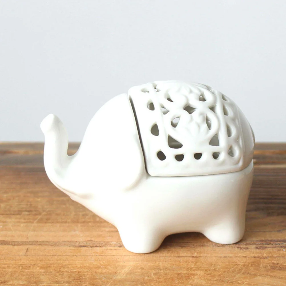 Подсвечник в форме слона керамический - Фотография_2