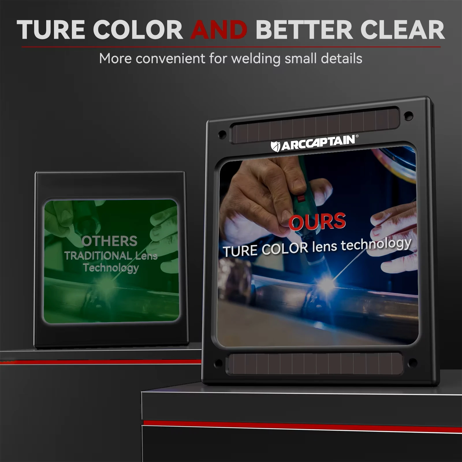 Arccaptain сварочный шлем с автоматическим затемнением - Фотография_4