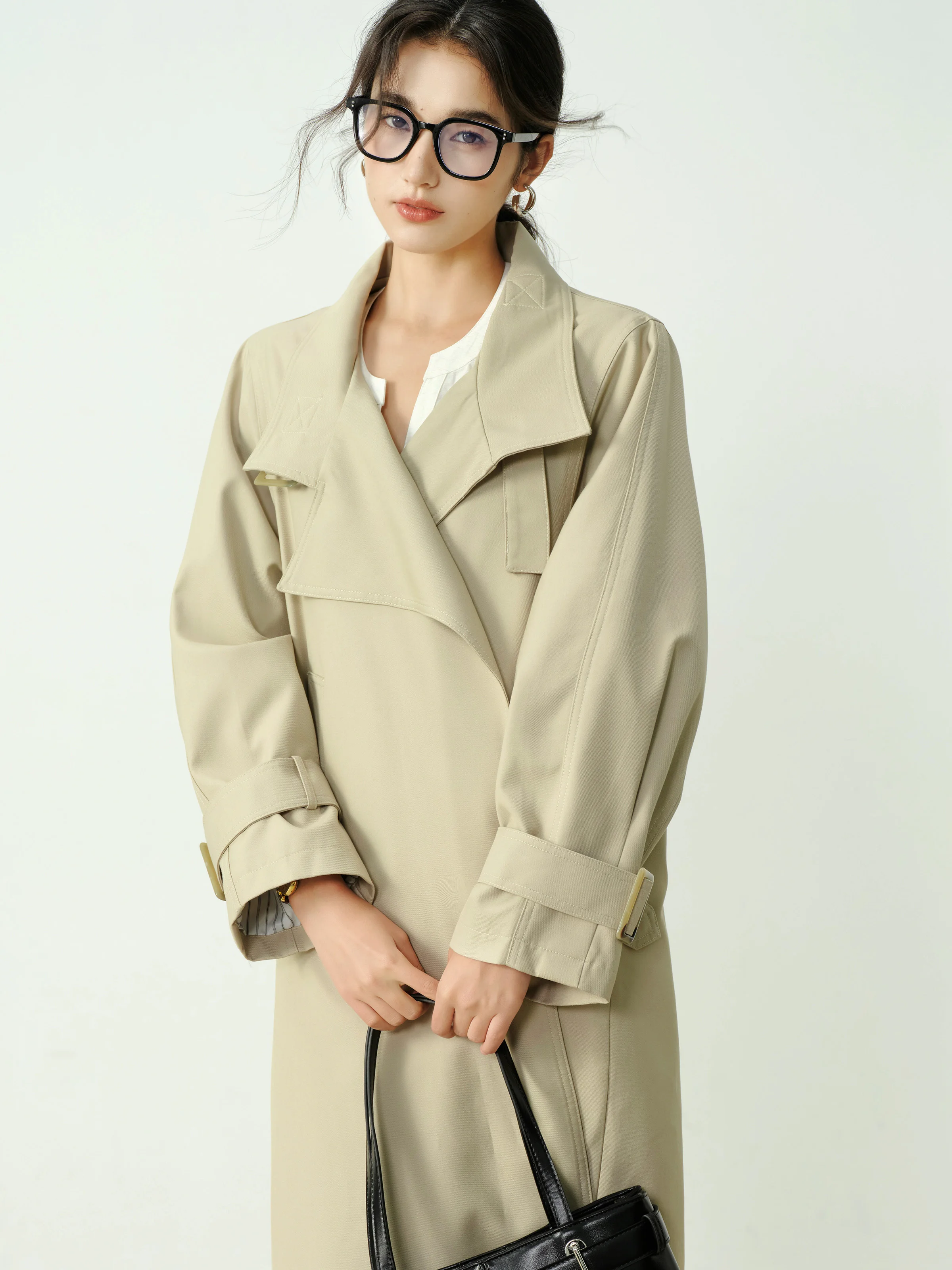 Винтажный плащ с воротником-стойкой - Фотография_2