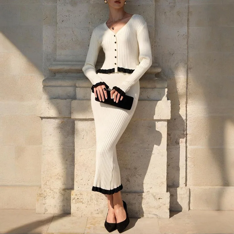 Tornova элегантный вязаный комплект - Фотография_2