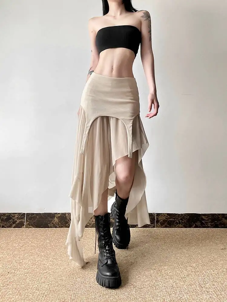 Женская юбка с высокой талией в стиле dune wasteland - Фотография_2