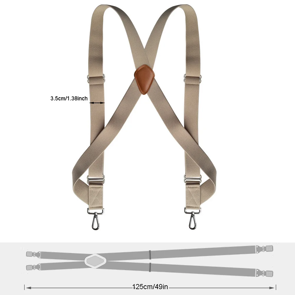 Мужские тяжелые подтяжки-тракер шириной 3 - Фотография_2