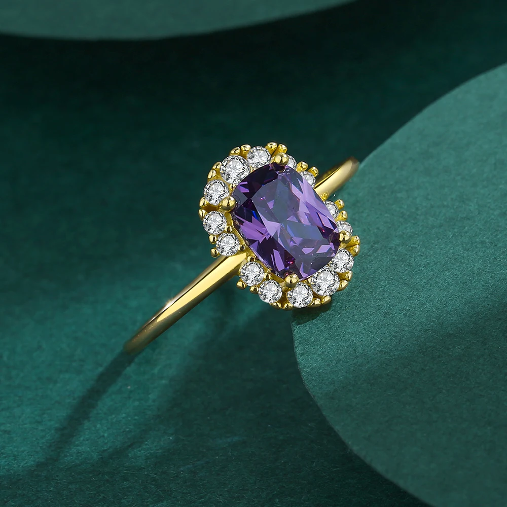 Женское золотое кольцо с аметистом - Фотография_5