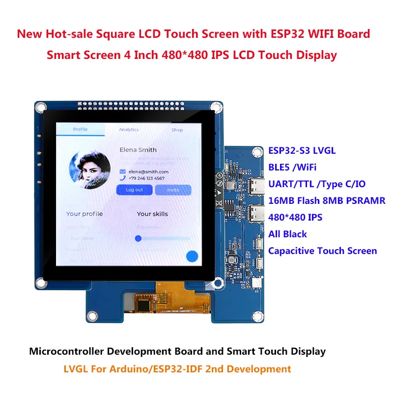 Esp32-s3 lvgl wifi & bles hmi - Фотография_3