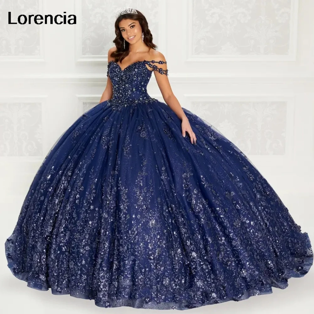 Lorencia блестящее темно-синее